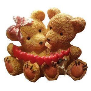 Bears w Heart String Valentines Roses Love Cuddle Christmas Tree Shops Nantucket